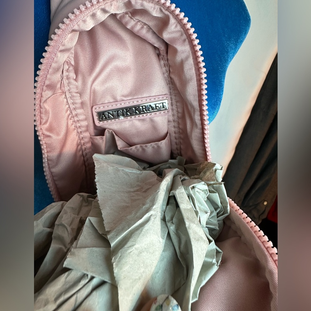 Baby Pink Antik Kraft Sling Bag Reversible Shoulder Wear - Picture 8 of 12